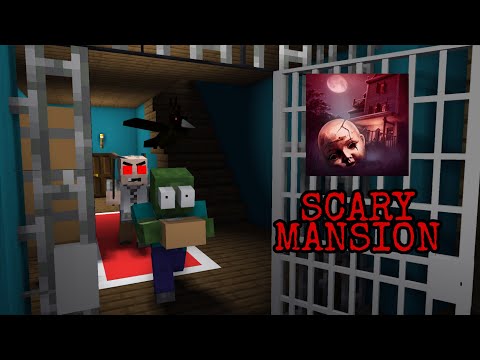 Scary Mansion Horror Challenge - Minecraft Animation