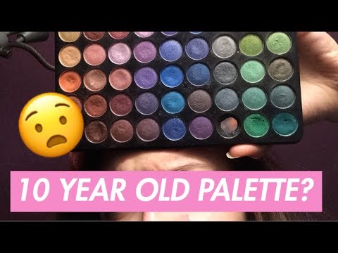 DISGUSTING EXPIRED EYESHADOW PALETTE PUT TO USE!