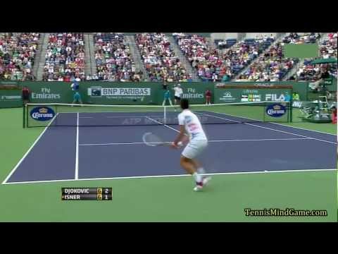 Djokovic vs Isner and Federer vs Isner - Different Tactics