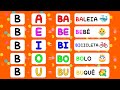 Família Silábica Completa Alfabetização Infantil Vídeo Educativo Silabário