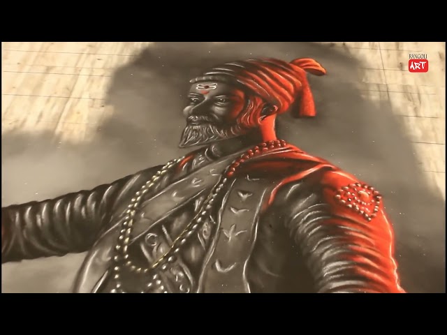 Portrait rangoli of a jewellery bride by roshan j patil - video 2