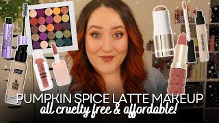 PUMPKIN SPICE LATTE MAKEUP LOOK! *GRWM* Get Ready With Me Autumn Glam PSL Eyeshadow Cruelty Free