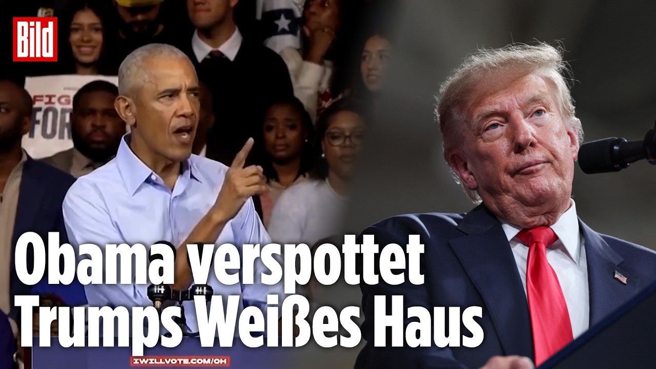 WAHLKAMPF-ENDSPURT IN DEN USA: Obama zerlegt Trump vor jubelnder Menge