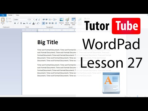 WordPad Tutorial 27 Print