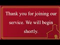 Sunday Morning Service 5/15/22