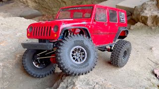 TESTING New SHOCK SETUP on my AXIAL CRAWLER + PROLINE HYRAX TIRES