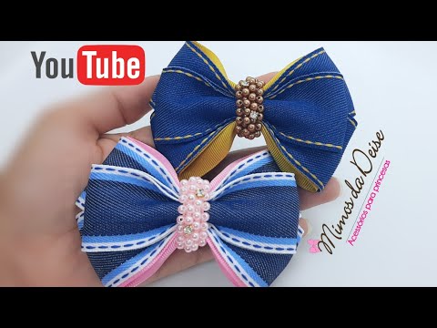 LAÇO CRUZADO COM CHUVA DE PÉROLAS 🎀 DIY BY Deise Souza