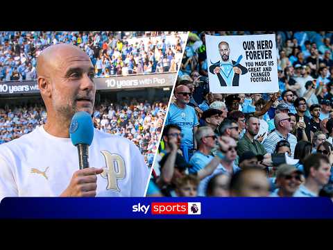 Pep Guardiola full EMOTIONAL farewell speech to Manchester City 🥺