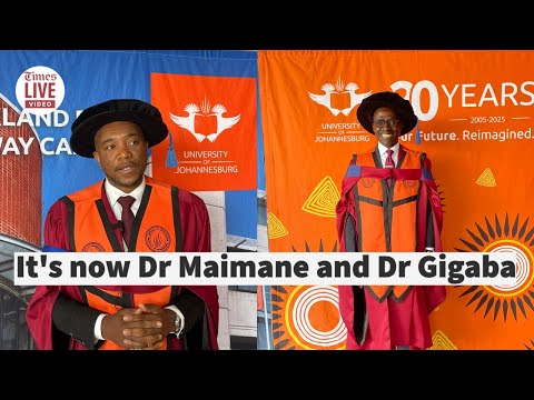 It's now Dr Maimane and Dr Gigaba