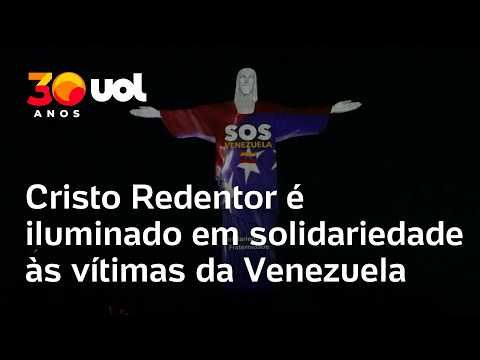 Terremotos na Venezuela: Cristo Redentor é iluminado em solidariedade às vítimas