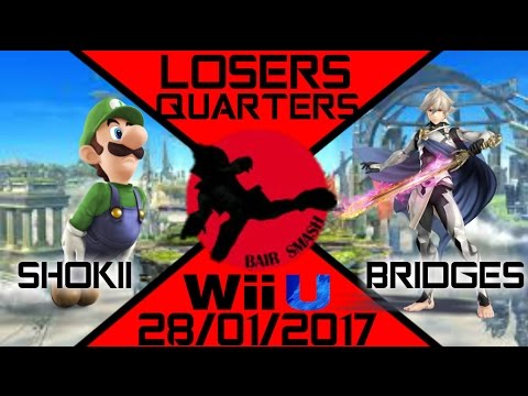 Bair Smash 9 Loser Quarter Finals- BS// Shokii (Luigi) Vs. Bridges (Corrin, Cloud) - Smash Wii U