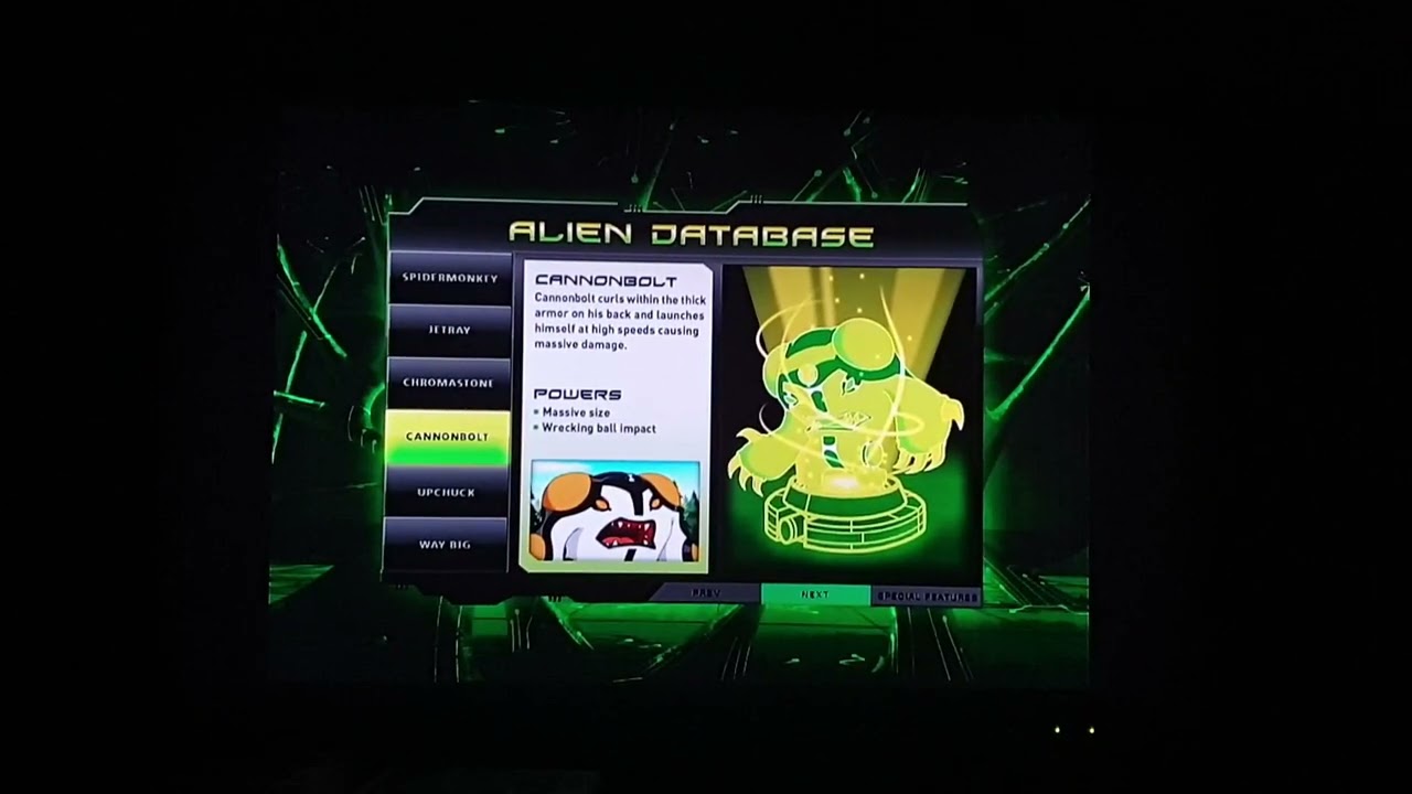 Ben 10 Alien Force Vol 6 DVD - Alien Database