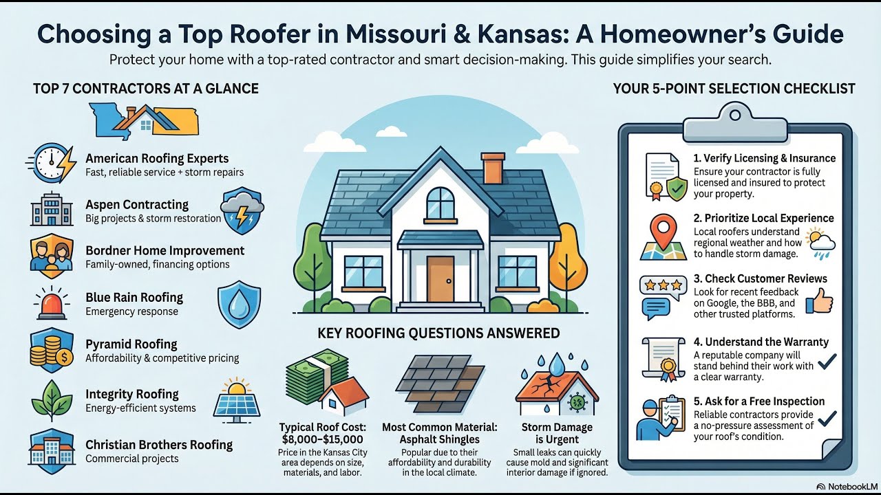 Top 7 Roofing Contractors in Missouri & Kansas | American Roofing Experts 816-608-7773 KC KS Pro USA