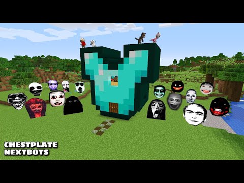 SURVIVAL CHESTPLATE HOUSE WITH 100 NEXTBOTS in Minecraft - Gameplay - Coffin Meme