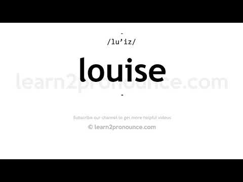 How to pronounce Louise | English pronunciation