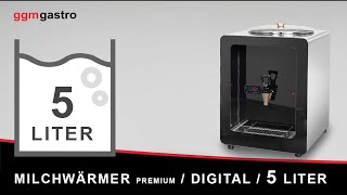 Distributeur de lait chaud PREMIUM - Numérique - 5,0L - 1,20kW - Blanc - robinet inclus