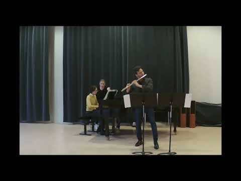 V. Tsybin. Etude no. 1 for flute and piano