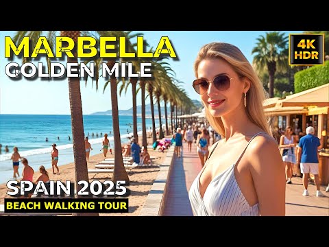ULTIMATE Marbella Spain BEACH WALK - Paradise found in Marbella's GOLDEN MILE Beach (2025)