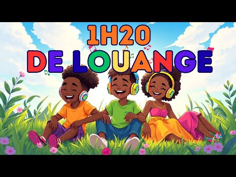 🌈 1H20 de Chansons Chrétiennes pour Enfants 🎶 | Louange & Joie avec Les Petits Héros de Dieu ✝️