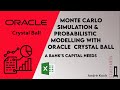 Monte Carlo simulation & Probabilistic modelling with Oracle Crystal Ball: Example bank capital