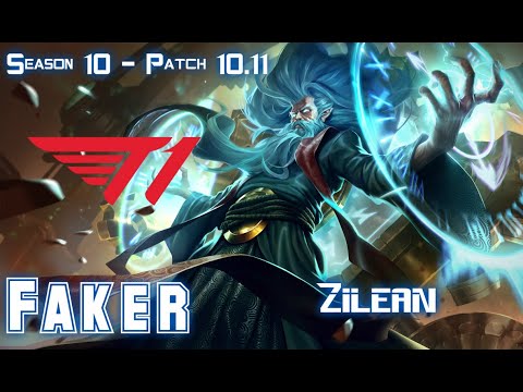 T1 Faker ZILEAN vs TWISTED FATE Mid - Patch 10.11 KR Ranked