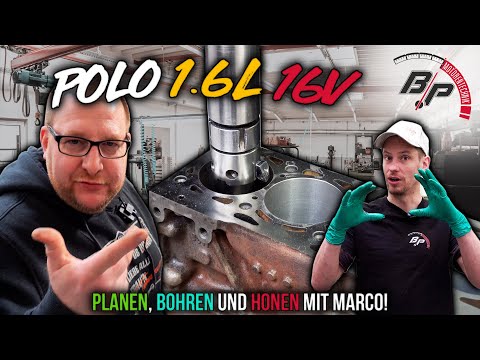 4 Löcher für einen Polo! Planen, Bohren, Honen an Marcos Motor! |Polo 86c 1.6 16V| BP Motorentechnik