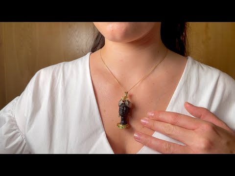 Venetian Moor pendant in gold and silver with diamonds, emeralds and rubies - Italy 1970s