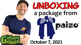 Unboxing a package from Paizo! - October 7, 2021