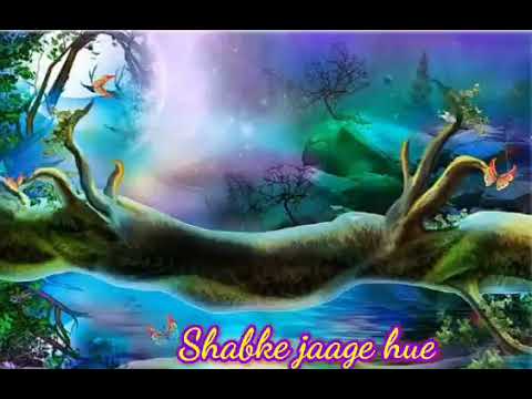 shab ke jage hue taaron ko bhi neend aane lagi || shab ke jage hue taaron ko alka yagnik ||