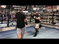 MIKEY GARCIA CRACKING THE MITTS WORKING OUT! ONE WEEK AWAY FROM ERROL SPENCE FIGHT