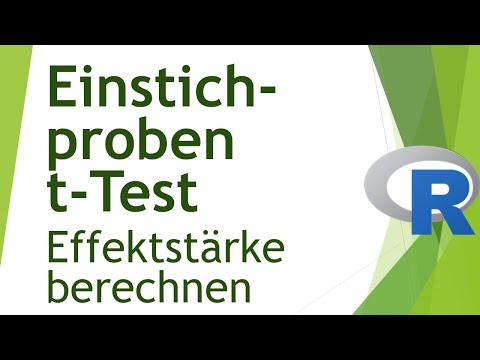 Effektstärke (Cohen's d) für den Einstichproben t-Test in R - Daten analysieren in R (20)