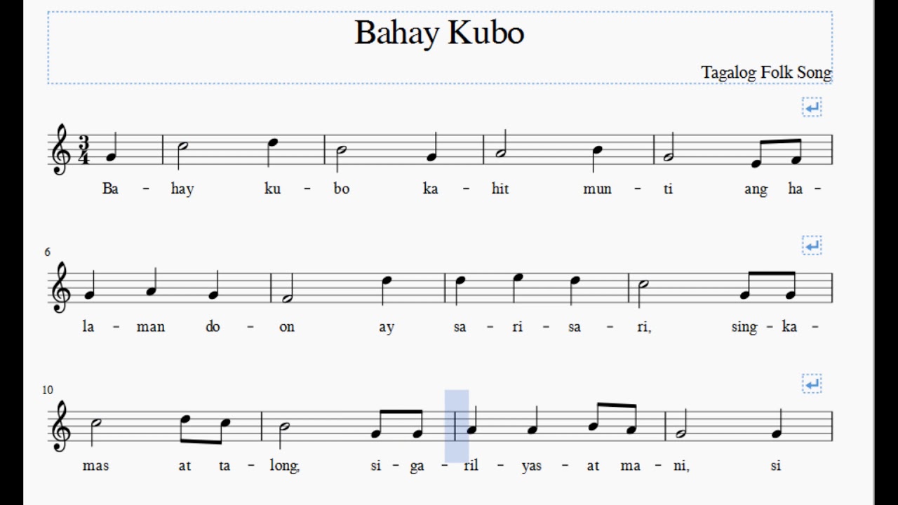 Bahay Kubo Unison by Titser Ron