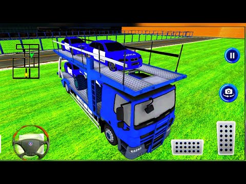 Transporting Monster Truck in Cargo Plane - Police Car Transporter Simulator #2 - Android Gameplay