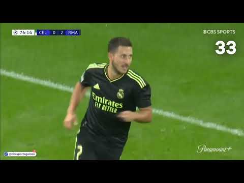 Dominant Real Madrid String 33 Passes to Produce Hazard's Goal vs. Celtic | CBS Sports Golazo
