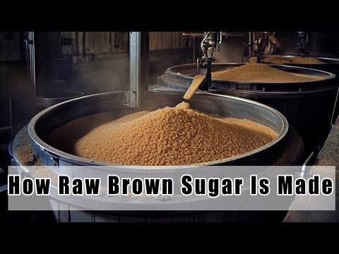 How Raw Brown Sugar Is Made in a Factory