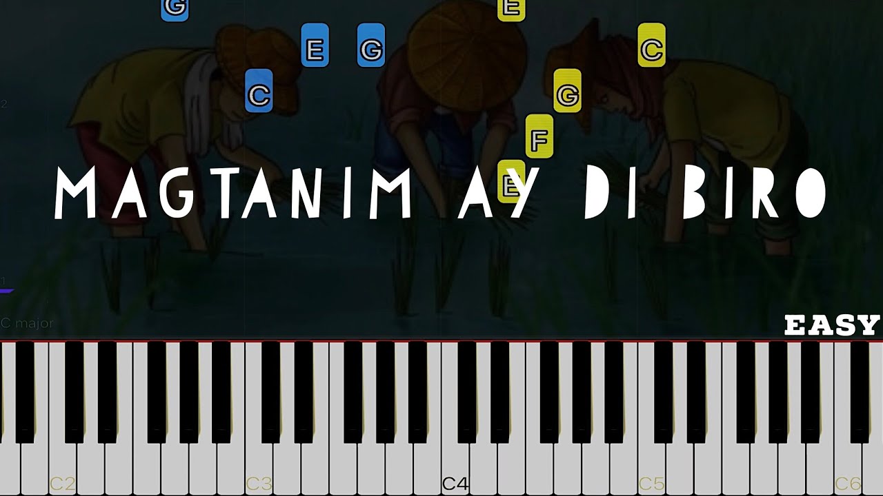 Magtanim Ay Di Biro | Easy Piano Tutorial (Arranged By Heide Abot)