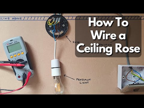 How to Wire a Ceiling Rose | One Way Lighting Explained