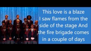 GLEE-Sing with lyrics