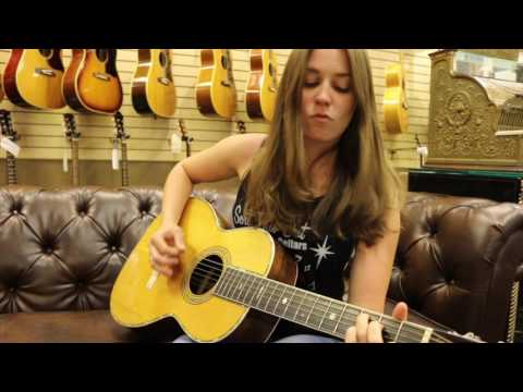 Angela Petrilli playing our 1908 Martin Style 42 here at Norman's Rare Guitars