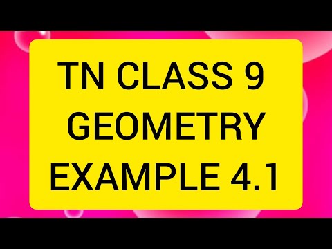 TN CLASS 9 MATHS GEOMETRY EXAMPLES 4.1