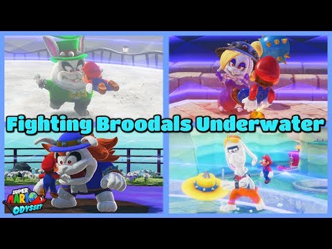 What If You Fight All Broodals UNDERWATER?! - Super Mario Odyssey