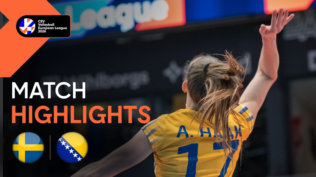 Highlights | Sweden vs. Bosnia & Herzegovina | CEV Volleyball European League 2026 | Women