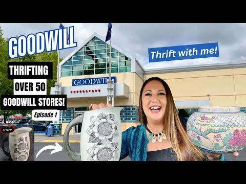 THRIFTING OVER 50+ GOODWILL THRIFT STORES! Epic Goodwill Thrift Tour | Thrift With Me! Episode 1