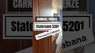 Terrazza Cabana 5201 on Carnival Firenze - READ DESCRIPTION