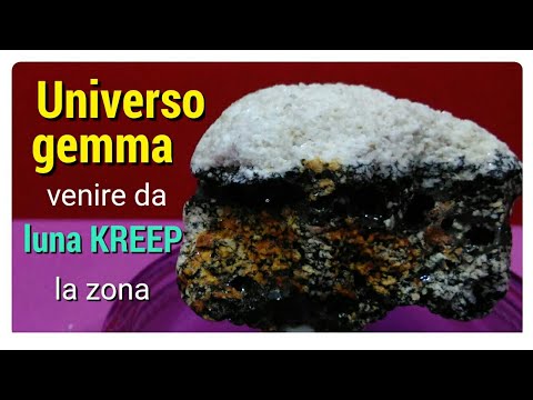 gemma dell'universo super bella sono meteoriti di granito dell'area lunare KREEP