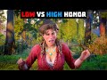 Low Vs High Honor Arthur Reacts To Kieran S Death RDR2