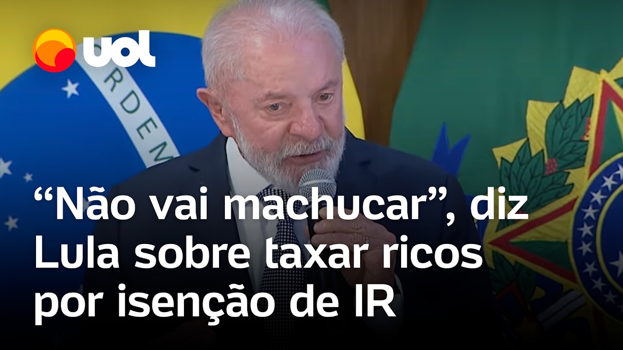 Lula propõe taxar dividendos acima de R$ 50 mil para bancar isenção do IR: 'Não vai machucar'