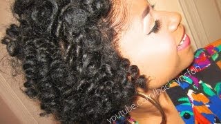 BANTU KNOT OUT on Natural Hair- Straightened
