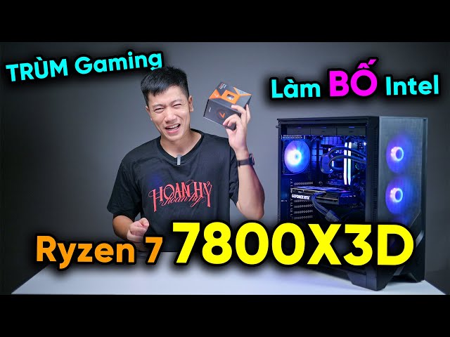 Bộ PC Gaming Ryzen 7 7800X3D, RAM 32GB, RTX 4070 Super 12GB