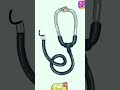 Draw  a perfect stethoscope 👀😅 #shorts #tricky